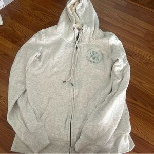 Victoria secret pink fur lined full zip up jacket coat hoodie size small